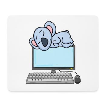 Koala Computer Nerd Programmer Gift - Mouse Pad (horizontal) - white - Front