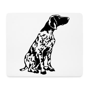 Deutsch Kurzhaar - Mousepad (Querformat) - Weiß - Vorne