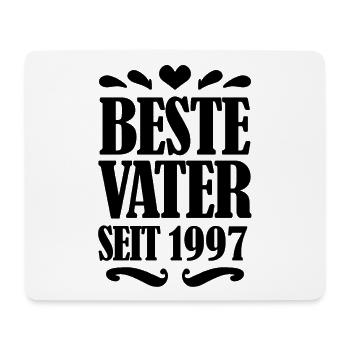Bester Vater seit 1997 - Mousepad (Querformat) - Weiß - Vorne