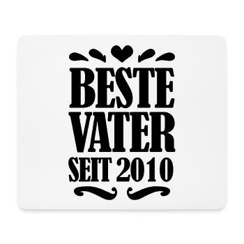 Bester Vater seit 2010 - Mousepad (Querformat) - Weiß - Vorne