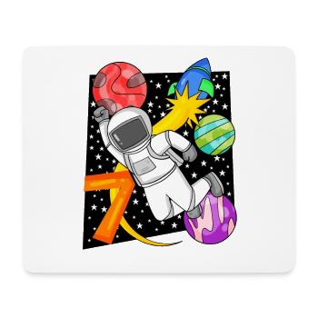 7 ans Cadeau d’anniversaire de garçon - Tapis de souris (format paysage) - blanc - Devant