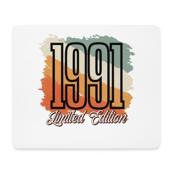 1991 Year of birth Birthday Year of construction Vintage Retro - Mouse Pad (horizontal) - white - Front