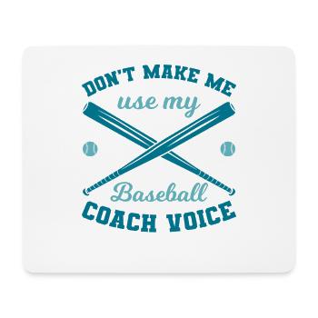 Baseballtrainer - Mousepad (Querformat) - Weiß - Vorne
