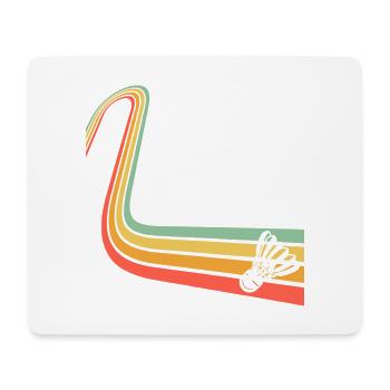 Badminton - Tapis de souris (format paysage) - blanc - Devant