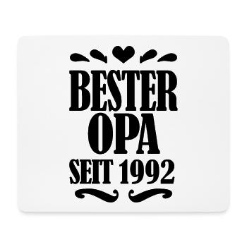 Bester Opa seit 1992 - Geschenk für Opa - Mousepad (Querformat) - Weiß - Vorne
