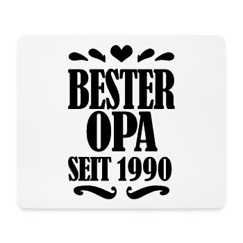 Bester Opa seit 1990 - Geschenk für Opa - Mousepad (Querformat) - Weiß - Vorne