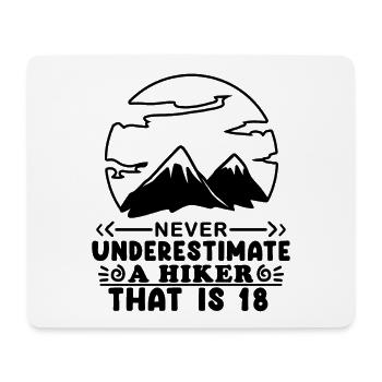 18 years old - Mouse Pad (horizontal) - white - Front