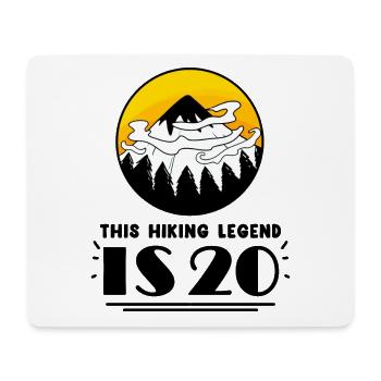 20th birthday mountains 20 years old mountain hiking - Mouse Pad (horizontal) - white - Front