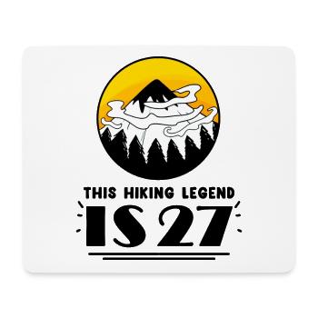 27. Geburtstag Berge 27 Jahre alt Berg Wandern - Mousepad (Querformat) - Weiß - Vorne