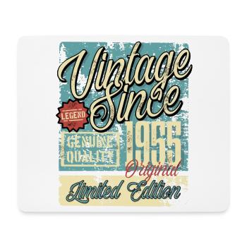1955 Anniversaire vintage rétro légende - Tapis de souris (format paysage) - blanc - Devant