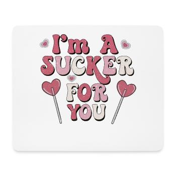 Ich Bin Ein Trottel Für Dich Retro-valentines - Mousepad (Querformat) - Weiß - Vorne