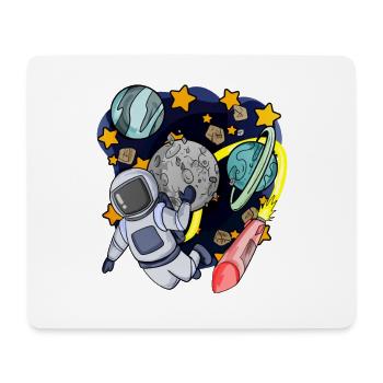 Astronaut in space - Mouse Pad (horizontal) - white - Front