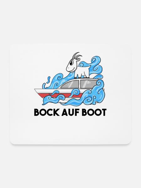 Ziege Boot Lustig - Mousepad (Querformat) - Weiß