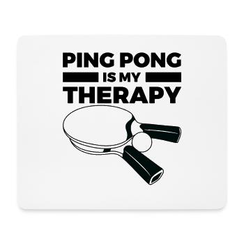 Table tennis is my therapy - Mouse Pad (horizontal) - white - Front