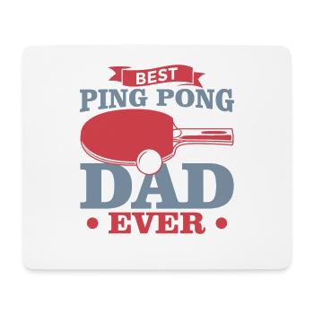 Bester Ping Pong Vater aller Zeiten - Mousepad (Querformat) - Weiß - Vorne