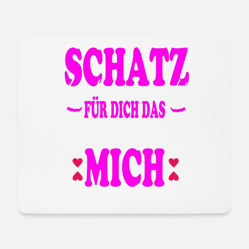Schatz ich hab versucht für dich das beste - Mousepad (Querformat) - Weiß