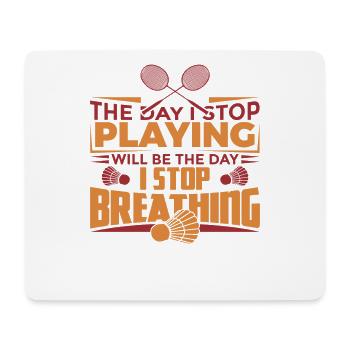 Motivation Badminton - Tapis de souris (format paysage) - blanc - Devant