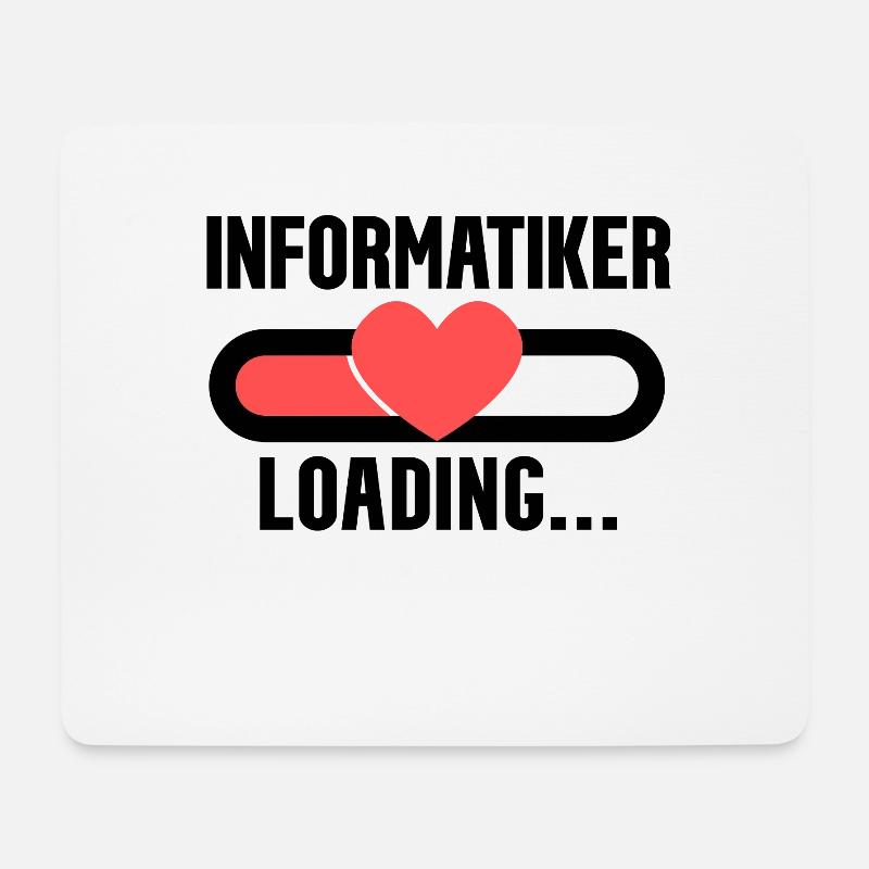 Informatiker Loading - Mousepad (Querformat) - Weiß