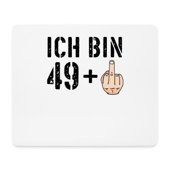 Ich bin 49 plus eins + 1 - 50. Geburtstag - Ü50 - Mousepad (Querformat) - Weiß - Vorne