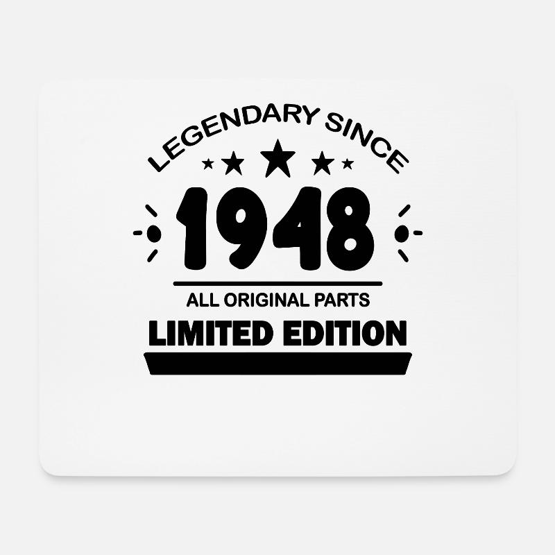 1948 - Jahrgang 1948 - Baujahr 1948 - Mousepad (Querformat) - Weiß