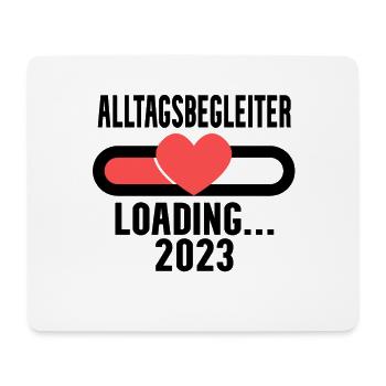 Alltagsbegleiter Beruf Loading 2023 - Mousepad (Querformat) - Weiß - Vorne