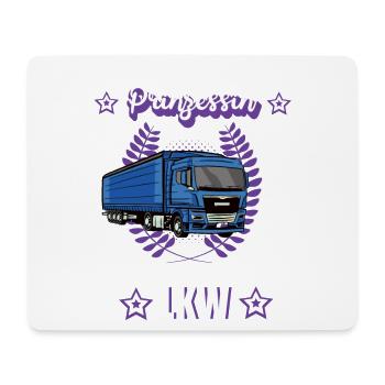LKW Fahrerin Prinzessin Lastkraftfahrerin Geschenk - Mousepad (Querformat) - Weiß - Vorne