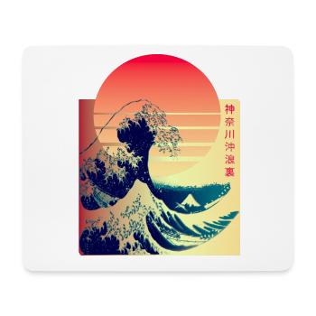 The Great Wave off Kanagawa - Mouse Pad (horizontal) - white - Front