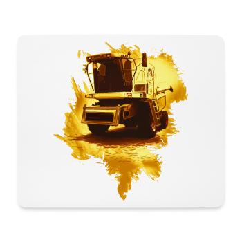 Combine Harvester Gold - Mouse Pad (horizontal) - white - Front