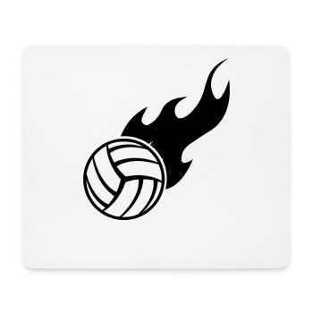 Volley-ball - Tapis de souris (format paysage) - blanc - Devant