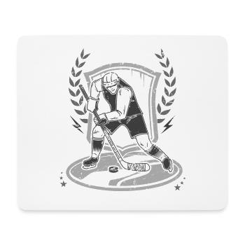 Eishockey - Mouse Pad (horizontal) - white - Front