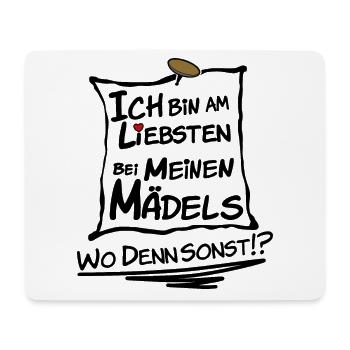 Beste Freundinnen Mädels Spruch - Mousepad (Querformat) - Weiß - Vorne