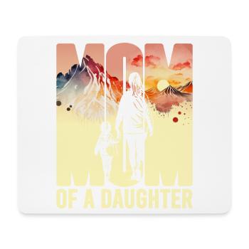 Mutter mit einer Tochter Muttertag Berge Mama Kind - Mousepad (Querformat) - Weiß - Vorne