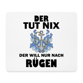 Rügen Spruch Ostsee Urlaub - Mousepad (Querformat) - Weiß - Vorne