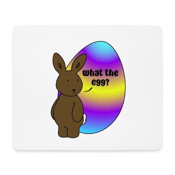 Happy Easter - Easter Bunny with Easter Egg - Mouse Pad (horizontal) - white - Front
