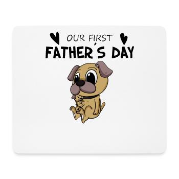 Vatertag - erster Vatertag Geschenk - Mousepad (Querformat) - Weiß - Vorne