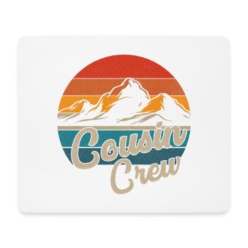 Cousin Crew Camping Outdoor Sunset Summer Camping - Mousepad (Querformat) - Weiß - Vorne