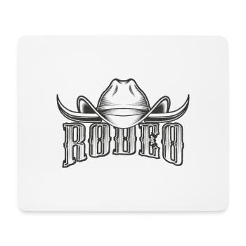 Country Saloon Western Rodeo Cowboy - Tapis de souris (format paysage) - blanc - Devant