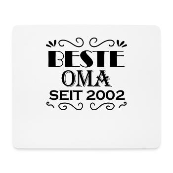 Beste Oma seit 2002 - Oma Geschenk - Mousepad (Querformat) - Weiß - Vorne