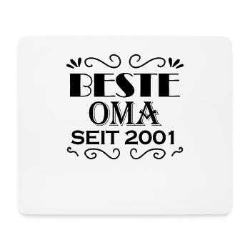 Beste Oma seit 2001 - Oma Geschenk - Mousepad (Querformat) - Weiß - Vorne