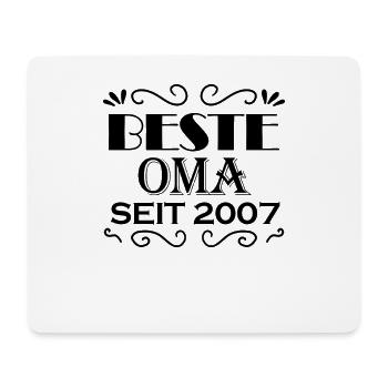 Beste Oma seit 2007 - Oma Geschenk - Mousepad (Querformat) - Weiß - Vorne