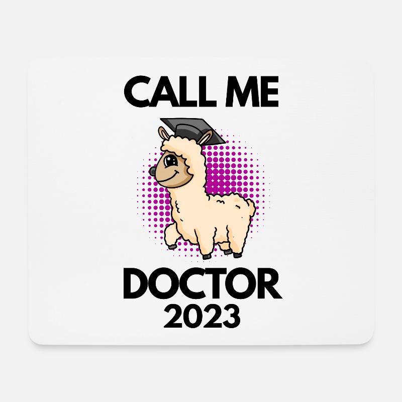 Doktorarbeit Promotion Doktortitel 2023 Doktor - Mousepad (Querformat) - Weiß