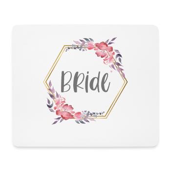 Mariée mariée Enterrement de vie de jeune fille - Tapis de souris (format paysage) - blanc - Devant