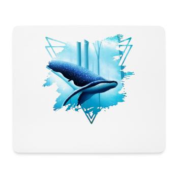 Whale Shark Motive: A Majesty - Mouse Pad (horizontal) - white - Front