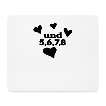 Tanzen Tanz Tanzkurs Rhythmus - Mousepad (Querformat) - Weiß - Vorne