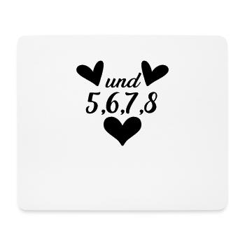 Tanzen Tanz Tanzkurs Rhythmus - Mousepad (Querformat) - Weiß - Vorne