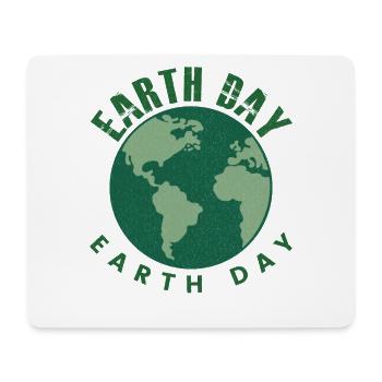 Earth Day Everyday Retro Environment - Mouse Pad (horizontal) - white - Front
