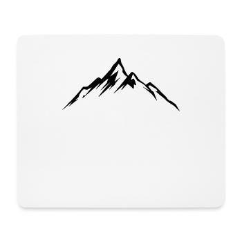 Berge Motiv Bergsteigen Mountainbiker Wandern Berg - Mousepad (Querformat) - Weiß - Vorne