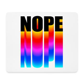 Nope NOPE nope - Tapis de souris (format paysage) - blanc - Devant
