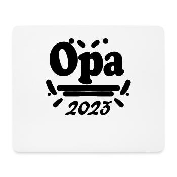 Opa 2023 - Opa werden - Opa Geschenk - Mousepad (Querformat) - Weiß - Vorne
