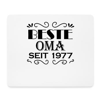 Beste Oma seit 1977 - Oma Geschenk - Mousepad (Querformat) - Weiß - Vorne